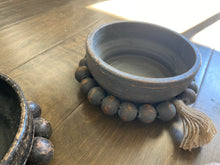 Load image into Gallery viewer, Rustic Beaded Clay Bowl Candle