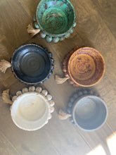 Load image into Gallery viewer, Rustic Beaded Clay Bowl Candle
